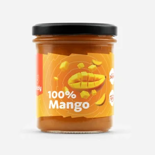 100 % Mango fără zahăr adăugat, cu bucăți extra de fructe