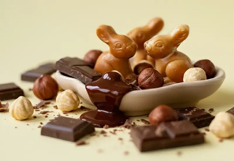 Iepurași de ciocolată cu umplutură