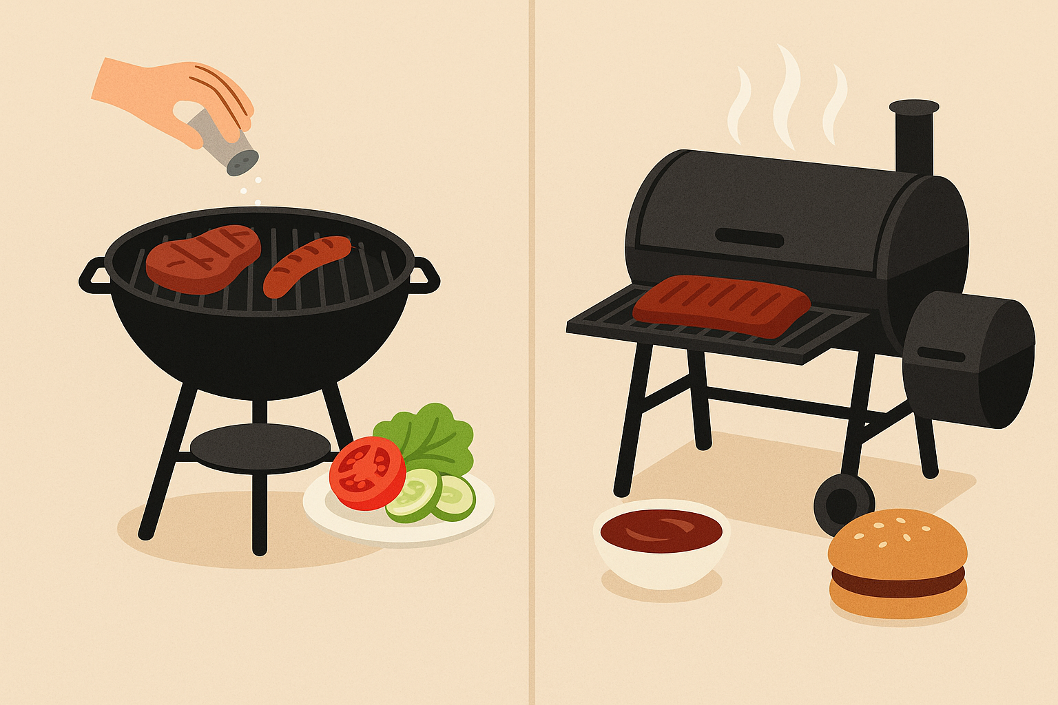 Grătarul european vs. BBQ-ul american