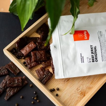 Jerky Grizly, carne uscată de vită