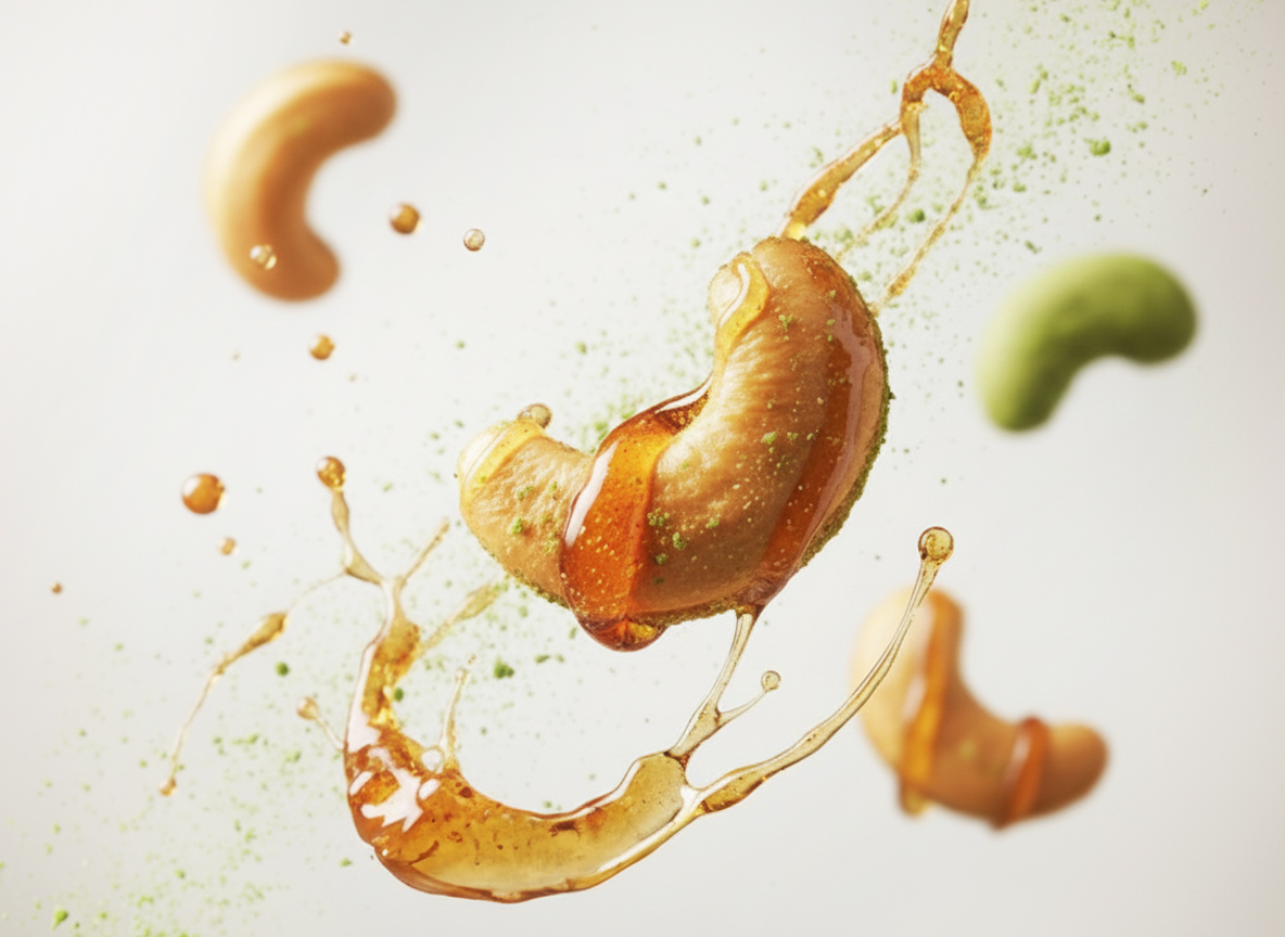 Nuci caju cu wasabi și sirop de curmale