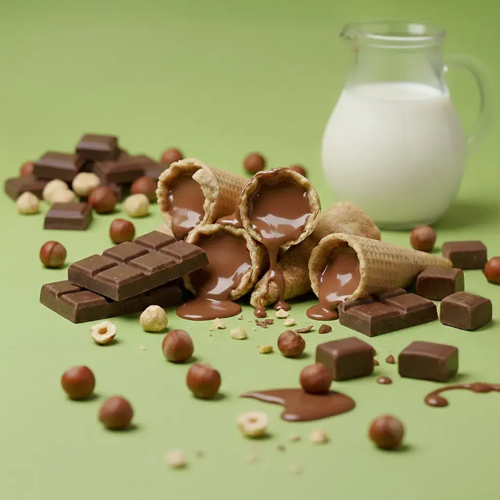 Mini cornete cu alune