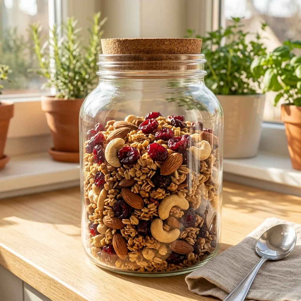 granola s brusinkami