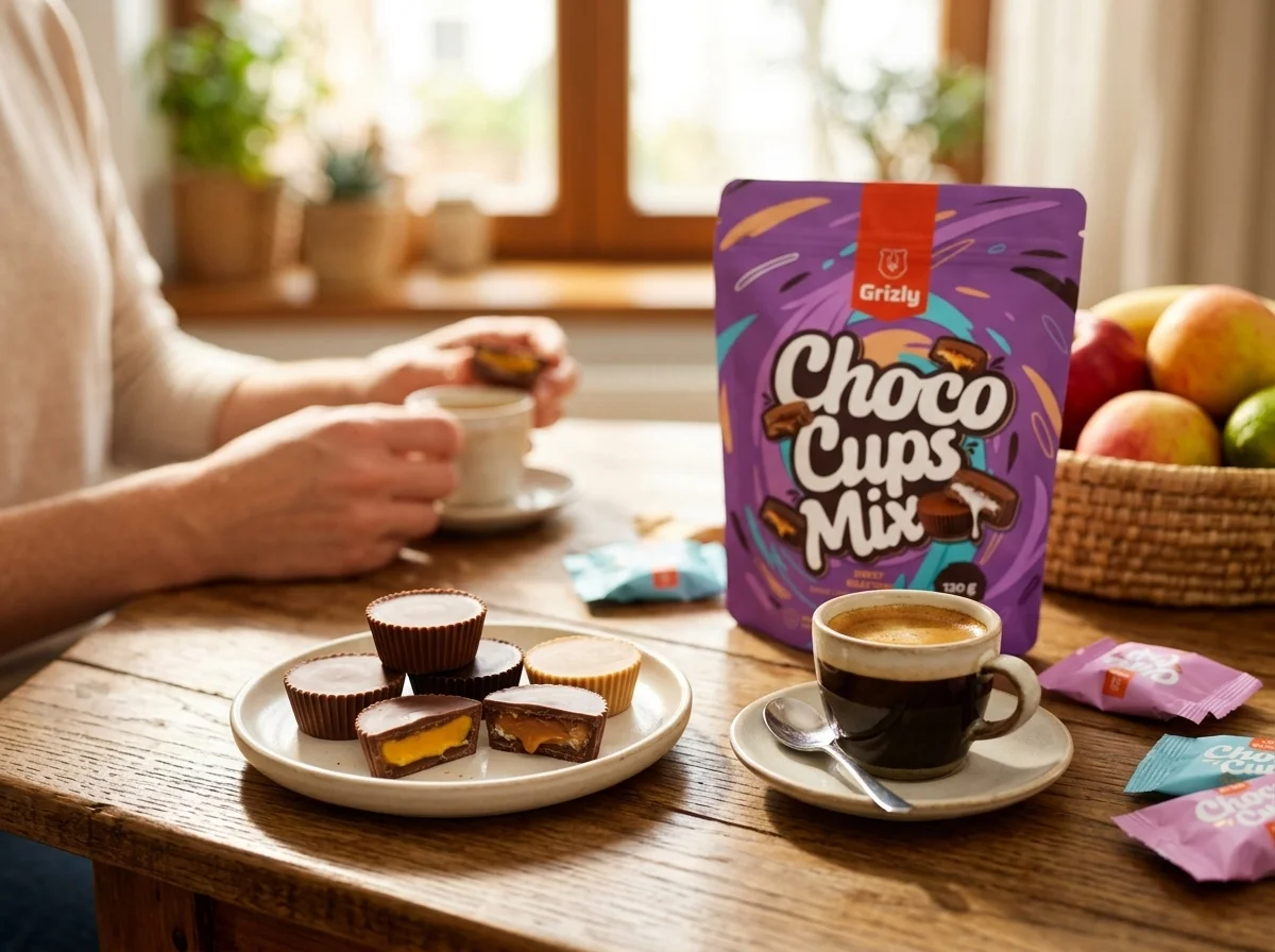 Coșulețe de ciocolată pentru cafea