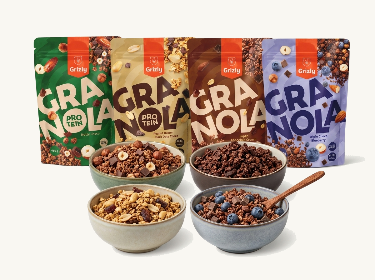 granola în palmă