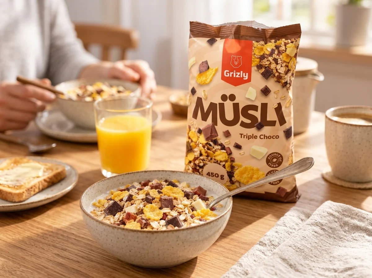 Bol de muesli pentru micul dejun