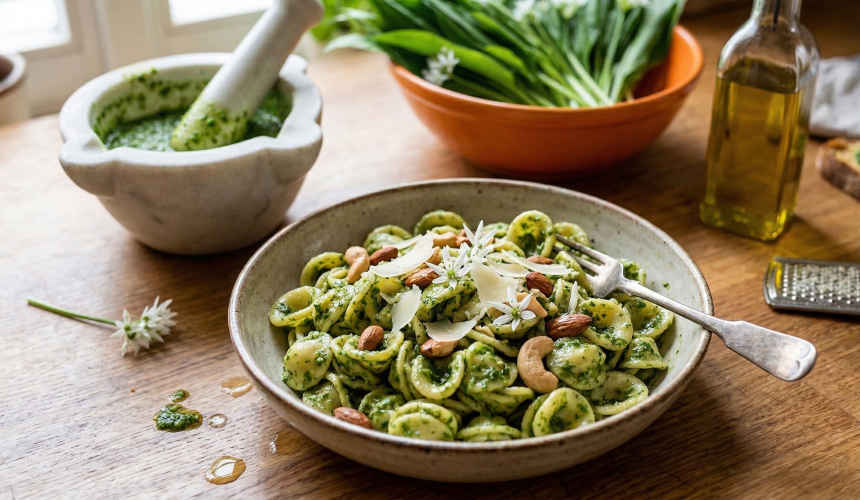 rețetă pesto din leurdă Grizly