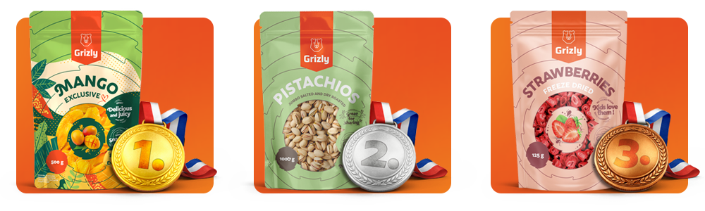 Bestsellere 2025 – mango locul 1 Grizly