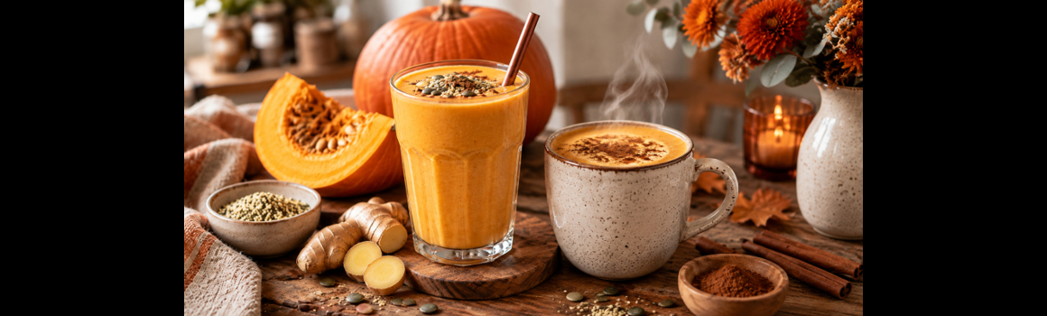 Smoothie cu dovleac și ghimbir: Rețetă rece și variantă caldă