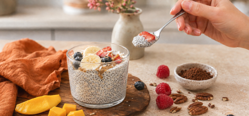 Budincă de chia: Rețeta de bază și 6 variante delicioase