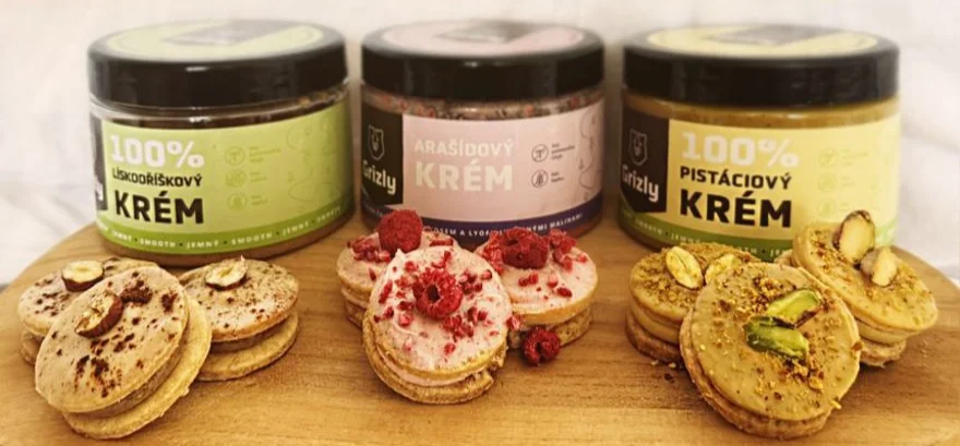 Fursecuri fragede cu creme de nuci de la Grizly