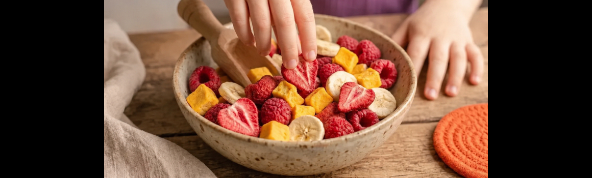 Fructe liofilizate pentru copii: Gustare dulce și sănătoasă