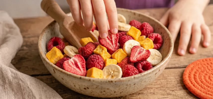 Fructe liofilizate pentru copii: Gustare dulce și sănătoasă
