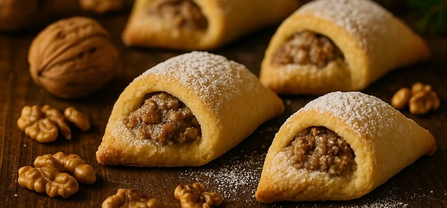 Prăjituri cu Nuci, rețetă tradițională rumânească