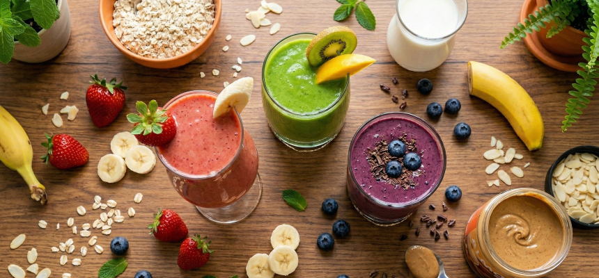 3 smoothie-uri perfecte pentru micul dejun: rețete pentru energie și sănătate