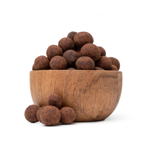 Alune de pădure în ciocolată albă și cacao