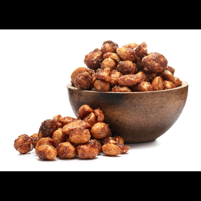 Arahide în înveliș de caramel sărat și miere