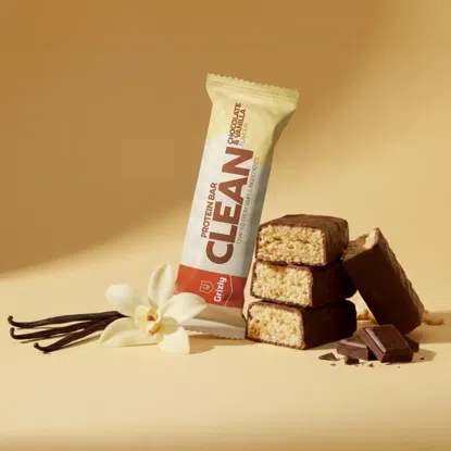 Baton proteic cu aromă de ciocolată și vanilie