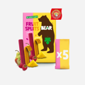 Bear Fruit Splits zmeură și ananas 5x20 g