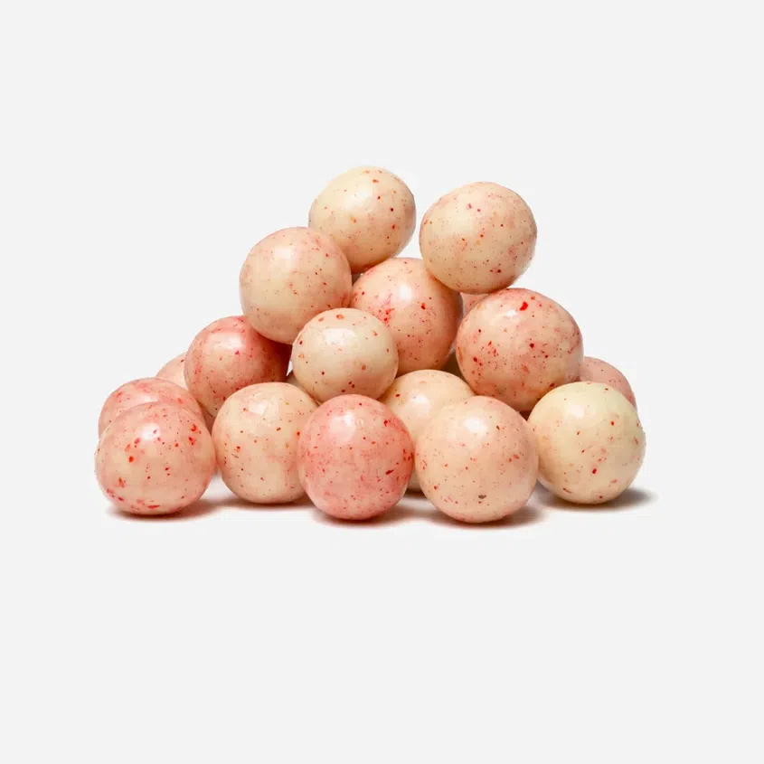 Biluțe crocante cu aromă de iaurt și zmeură