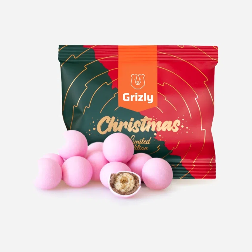 Biluțe crocante din bezea roz