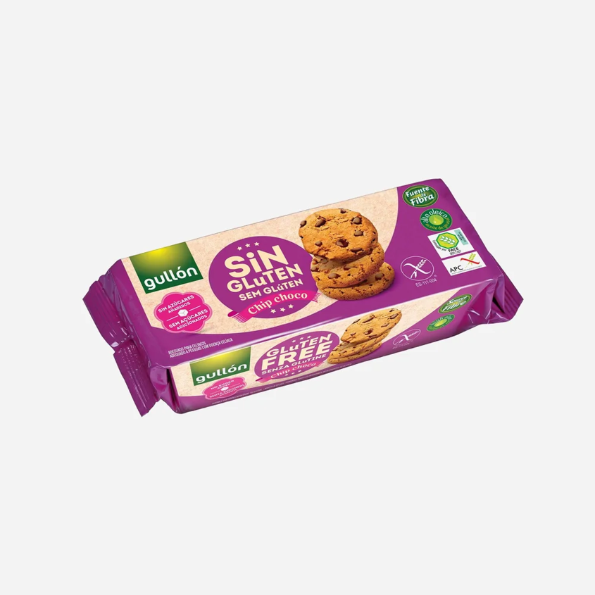 Biscuiți Gullón Chip Choco fără gluten cu bucăți de ciocolată fără zahăr adăugat