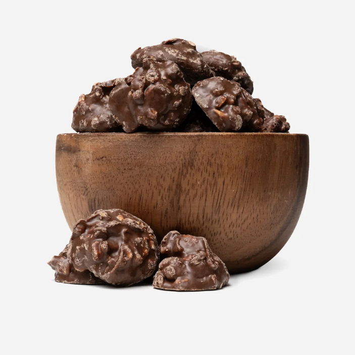 Bucăți crocante de ciocolată cu caramel sărat