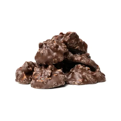 Bucăți crocante de ciocolată cu caramel sărat