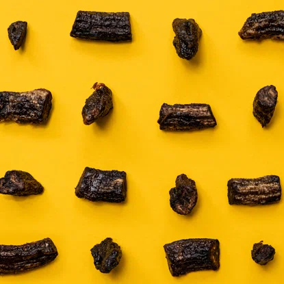 Bucăți de banană naturale