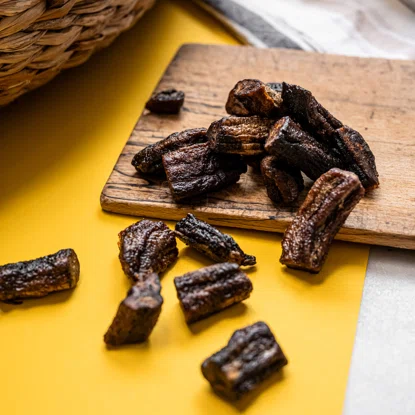 Bucăți de banană naturale