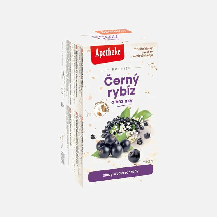 Čaj Černý rybíz a bezinky 20 sáčků