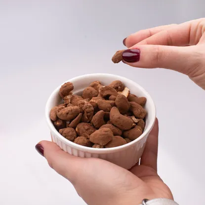 Caju în caramel și cacao