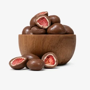 Căpșuni liofilizate în ciocolată cu lapte și albă 5 x 250 g