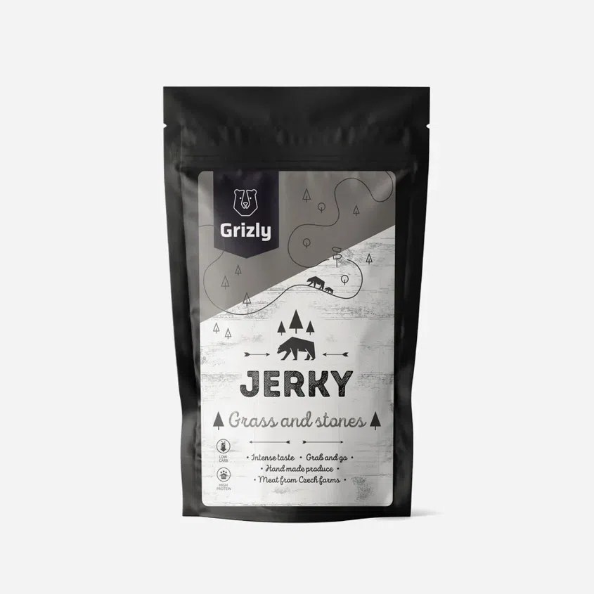 Carnea uscată iarbă și pietre