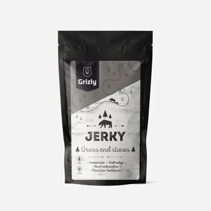 Carnea uscată iarbă și pietre