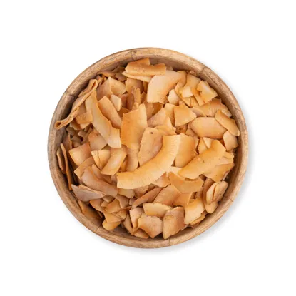 Chipsuri de cocos cu caramel sărat BIO