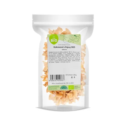 Chipsuri de cocos cu caramel sărat BIO