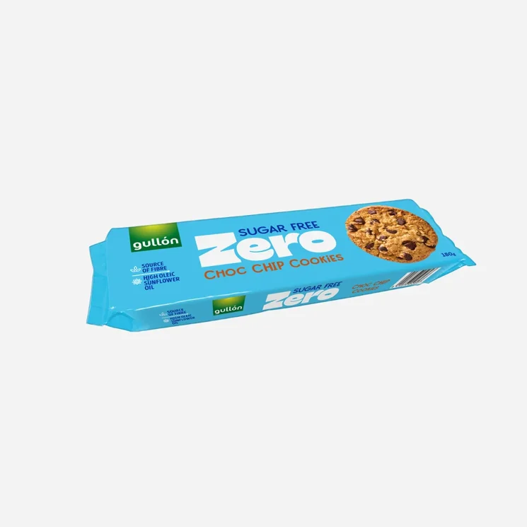 Choc chip biscuiți cu bucățele de ciocolată fără zahăr, cu îndulcitori