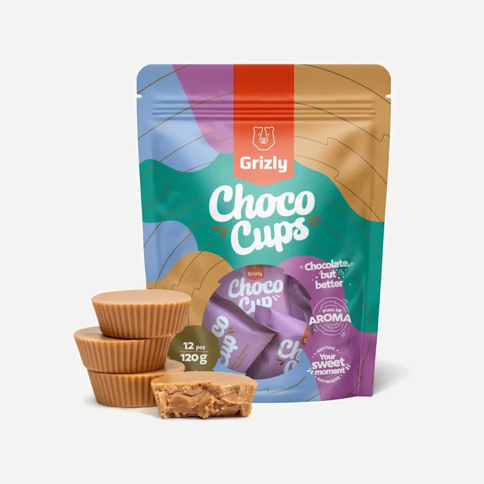 Choco Cups ciocolată cu caramel & cremă de alune de pădure