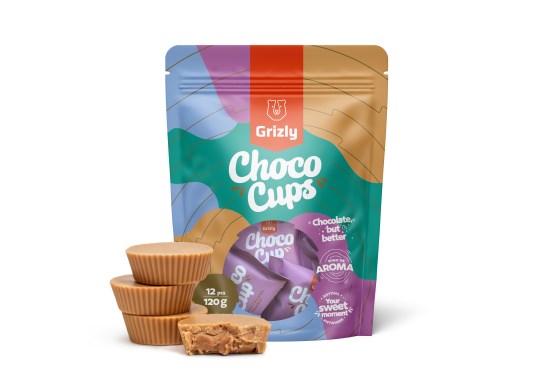 Choco Cups ciocolată cu caramel & cremă de alune de pădure