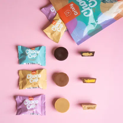 Choco Cups ciocolată cu lapte & mango