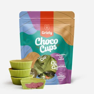 Choco Cups – ciocolată matcha cu zmeură