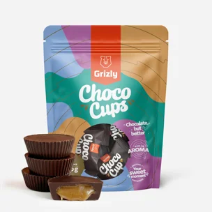 Choco Cups cu ciocolată neagră și caramel