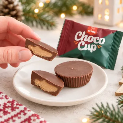Choco Cups Merry Xmas turtă dulce (12 buc)