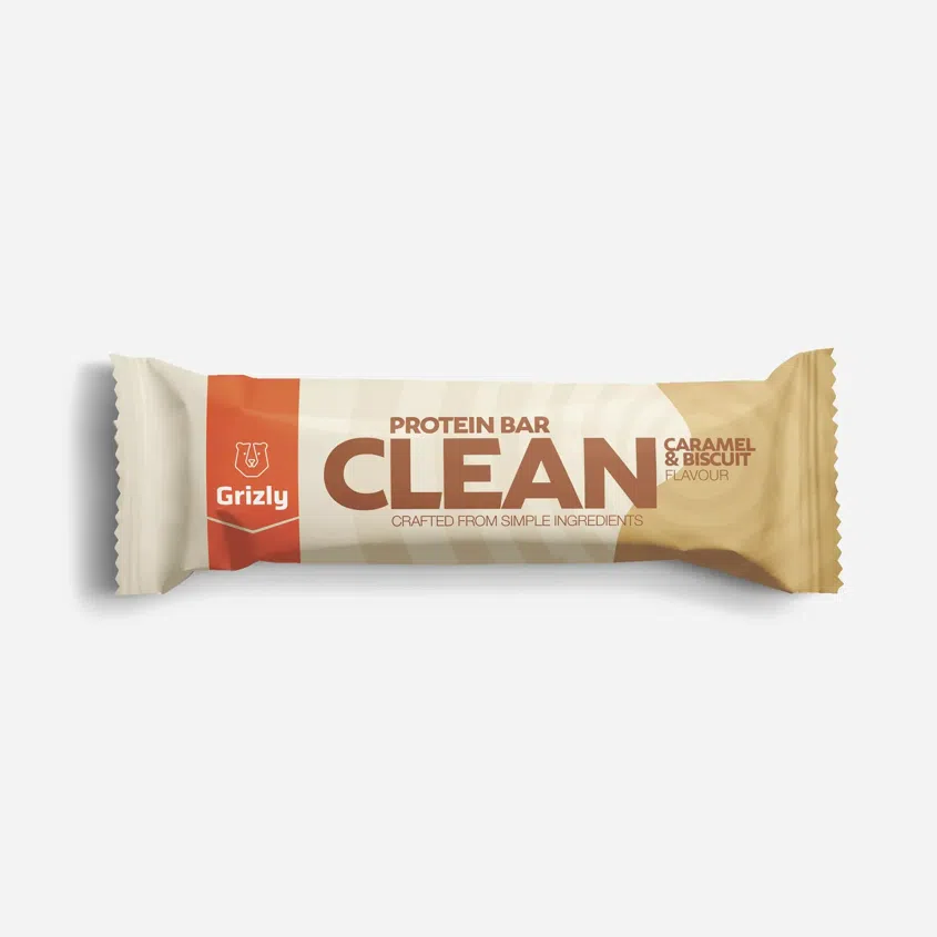 CLEAN Baton proteic cu aromă de biscuiți și caramel