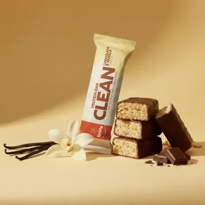 CLEAN Baton proteic cu aromă de ciocolată și vanilie