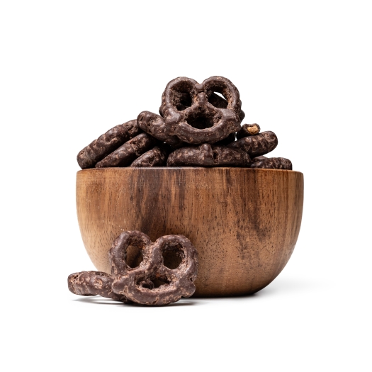 Covrigei fără gluten în ciocolată amăruie
