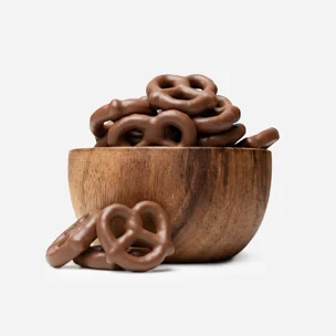 Covrigei fără gluten în ciocolată cu lapte