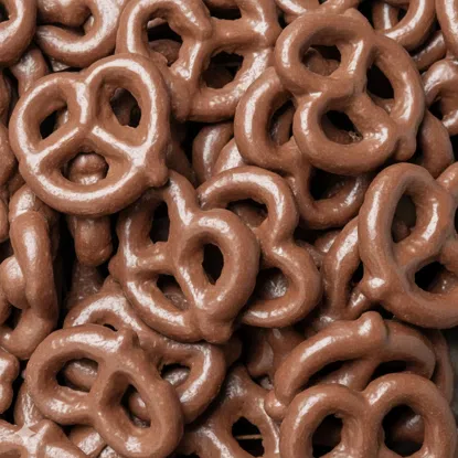 Covrigei fără gluten în ciocolată cu lapte