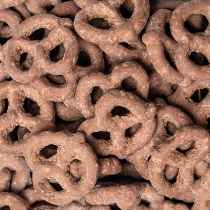 Covrigei fără gluten în ciocolată cu lapte